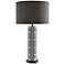 Currey and Company Muse Silver Greek Key Table Lamp