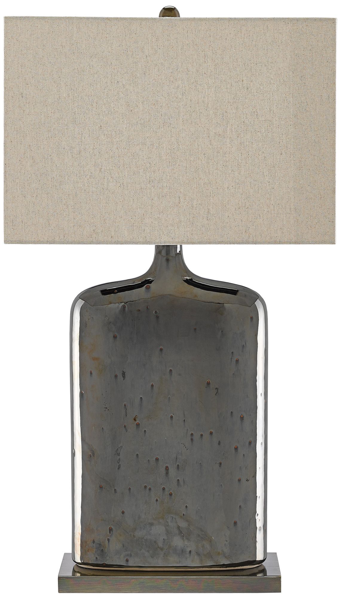 Currey and Company Musing Metallic Bronze Ceramic Table Lamp 17Y52