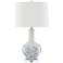 Currey & Company Myrtle White and Blue Ceramic Table Lamp
