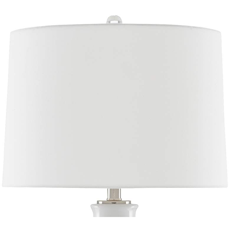 Image 2 Currey & Company Myrtle White and Blue Ceramic Table Lamp more views