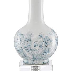 Image3 of Currey & Company Myrtle White and Blue Ceramic Table Lamp more views