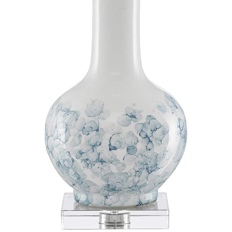 Image 3 Currey &amp; Company Myrtle White and Blue Ceramic Table Lamp more views