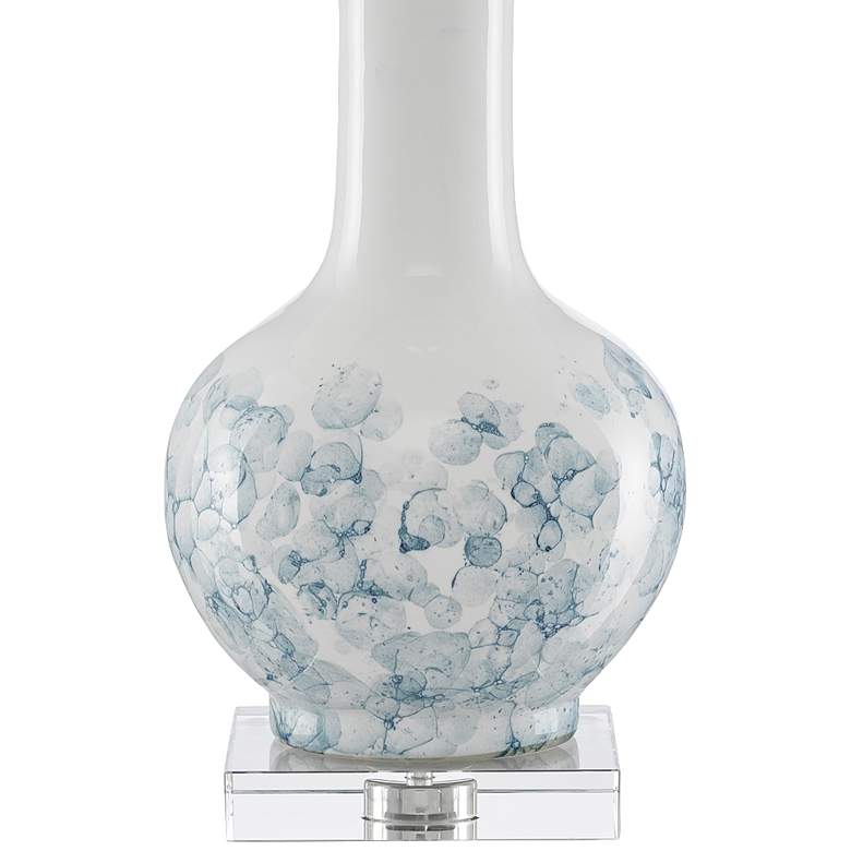 Image 3 Currey & Company Myrtle White and Blue Ceramic Table Lamp more views