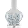Currey &amp; Company Myrtle White and Blue Ceramic Table Lamp