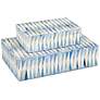 1_Currey & Company Nadene Blue and Ivory Boxes Set of 2