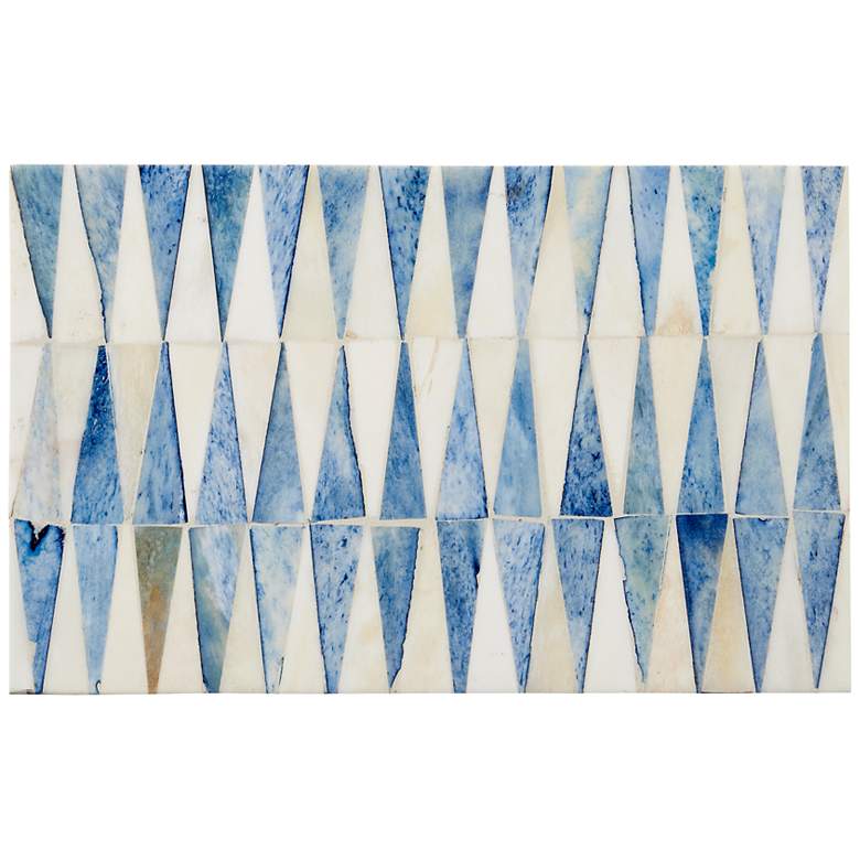 Image 4 Currey & Company Nadene Blue and Ivory Boxes Set of 2 more views