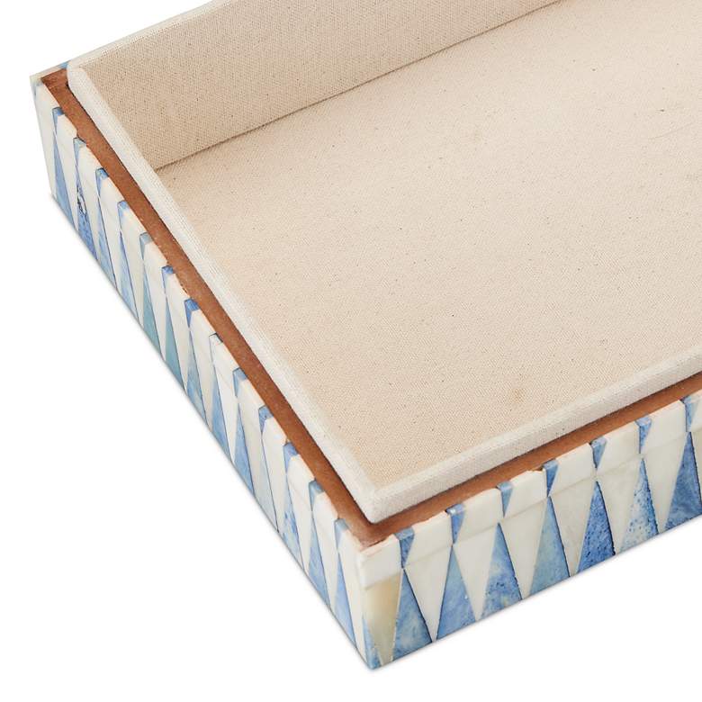Image 5 Currey & Company Nadene Blue and Ivory Boxes Set of 2 more views