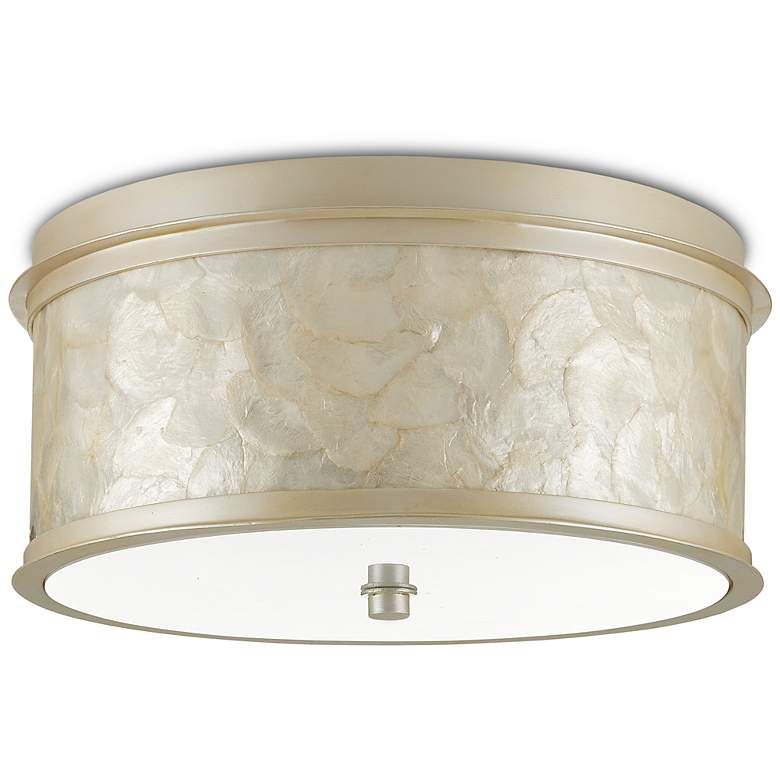 Image 2 Currey & Company Neith 13 3/4"W Sea Pearl LED Ceiling Light more views
