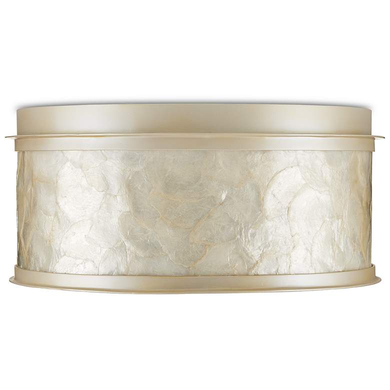 Image 4 Currey & Company Neith 13 3/4"W Sea Pearl LED Ceiling Light more views