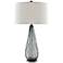 Currey & Company Nightcap 33 1/4" Blue-Gray Glass Table Lamp