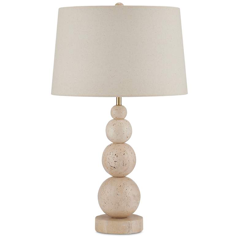 Image 2 Currey & Company Niobe Natural Travertine Table Lamp more views