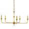 Currey & Company Nottaway 36" 5-Light Gold Candelabra Chandelier
