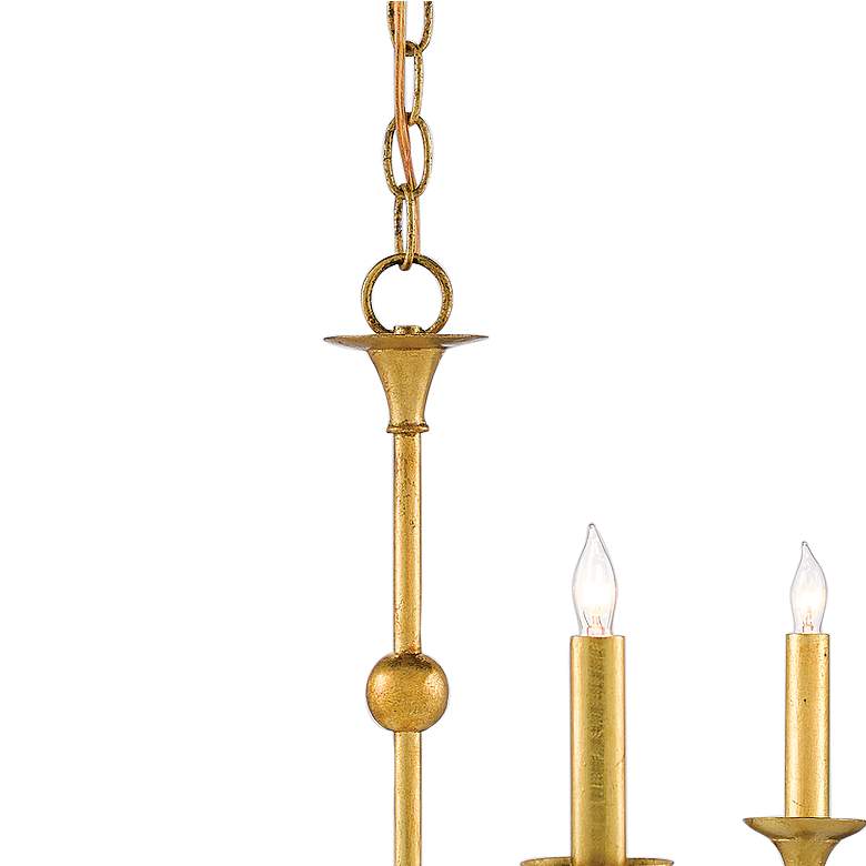 Image 4 Currey & Company Nottaway 36" 5-Light Gold Candelabra Chandelier more views