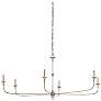 1_Currey and Company Nottaway 61" Champagne Silver Candelabra Chandelier