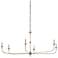 Currey and Company Nottaway 61" Champagne Silver Candelabra Chandelier
