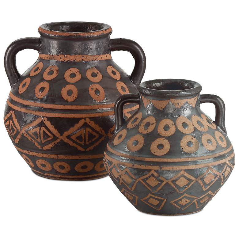 Image 1 Currey & Company Nought Vase Set of 2