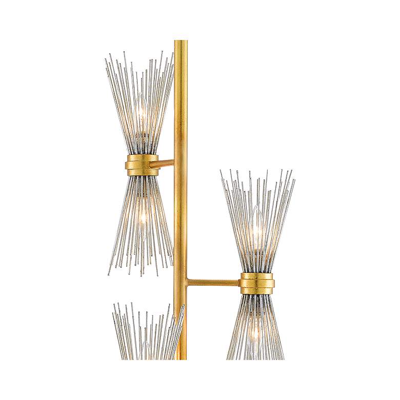 Image 3 Currey & Company Novatude 71" Antique Gold Leaf Floor Lamp more views