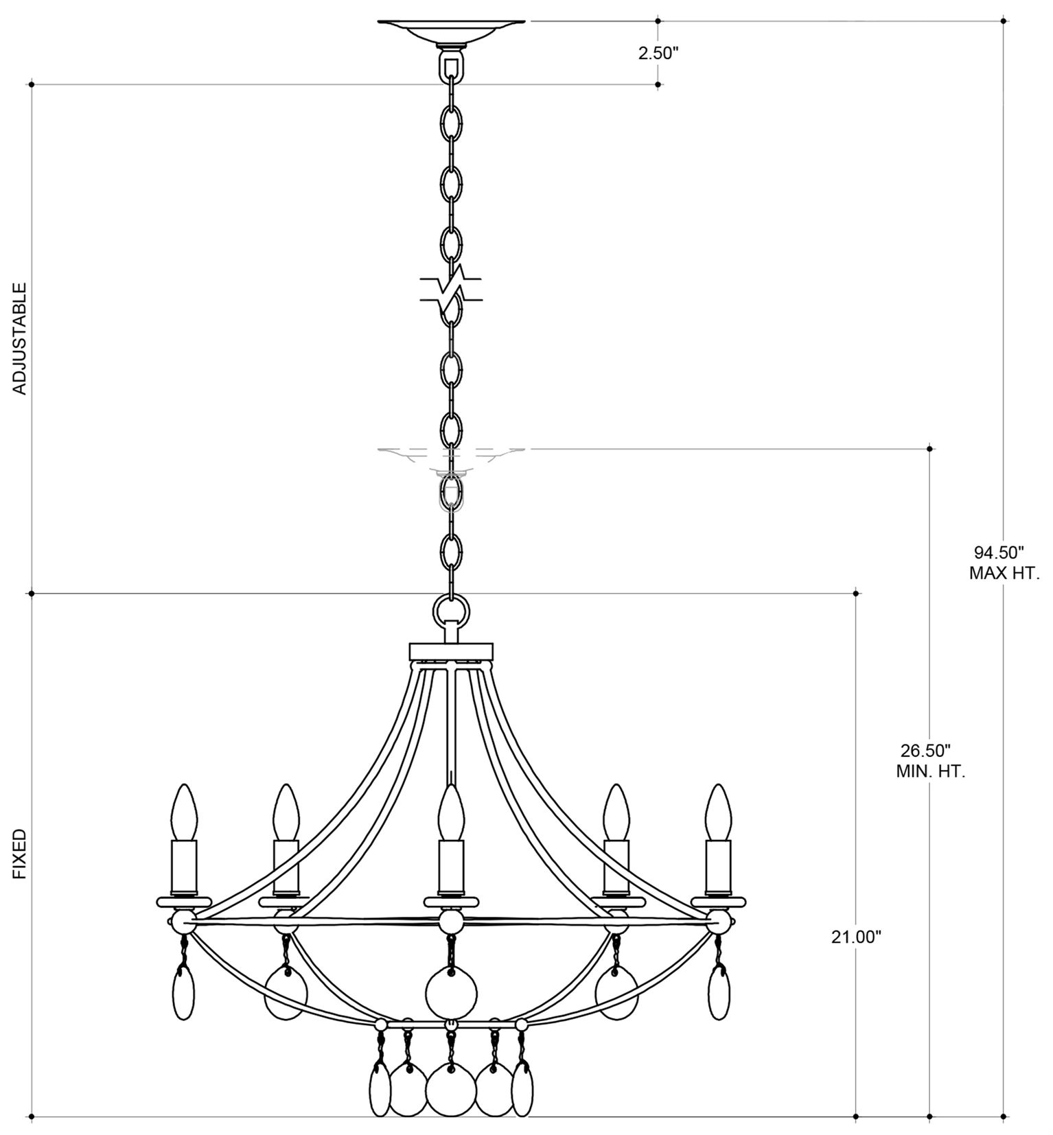 Image 7 Currey & Company Novella 24" Wide Mayfair Chandelier more views