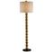 Currey and Company Oakleigh Antique Gold Leaf Floor Lamp