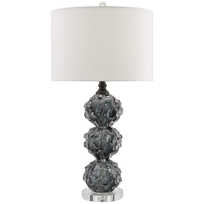 Image 1 Currey and Company Octave Dark Smoke Glass Table Lamp