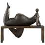 Currey &amp; Company Odalisque 19 1/2" Wide Bronze Sculpture