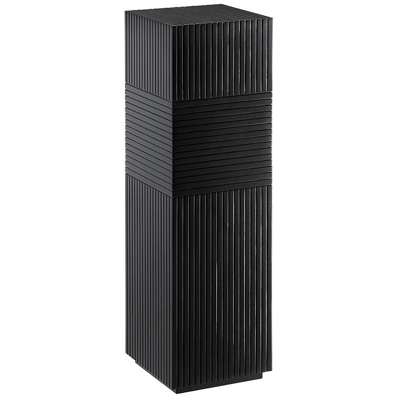 Image 1 Currey and Company Odense 12" Wide Black Pedestal