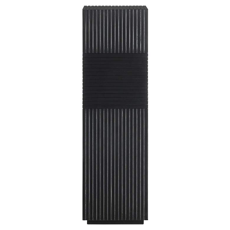 Image 4 Currey and Company Odense 12" Wide Black Pedestal more views
