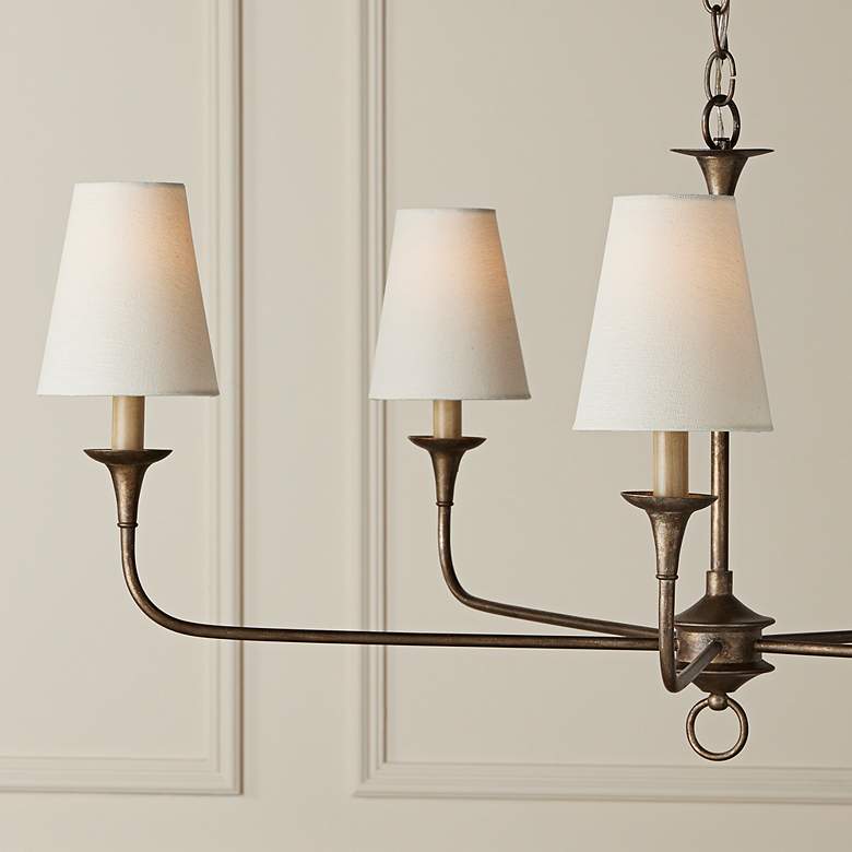 Image 5 Currey & Company Off-White Drum Lamp Shade 5x5x5 (Clip-On) more views