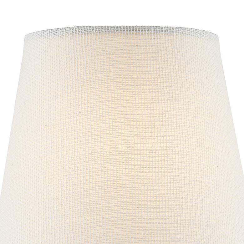 Image 2 Currey & Company Off-White Tapered Chandelier Shade 3x5x6 (Clip-On) more views