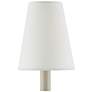2_Currey & Company Off-White Tapered Chandelier Shade 3x5x6 (Clip-On) more views
