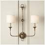 3_Currey & Company Off-White Tapered Chandelier Shade 3x5x6 (Clip-On) more views