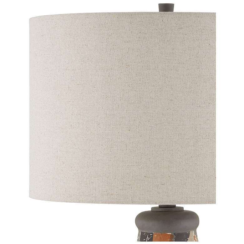 Image 4 Currey & Company Oldwalls 30" Mosaic Glass Modern Table Lamp more views