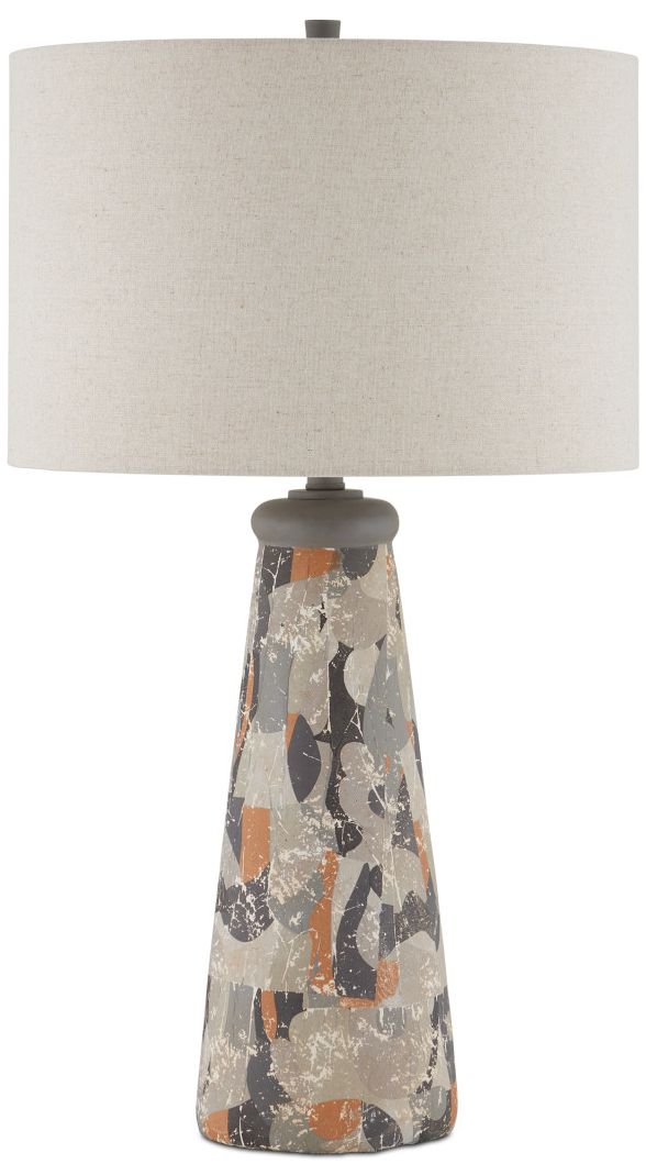 Image 5 Currey & Company Oldwalls 30" Mosaic Glass Modern Table Lamp more views