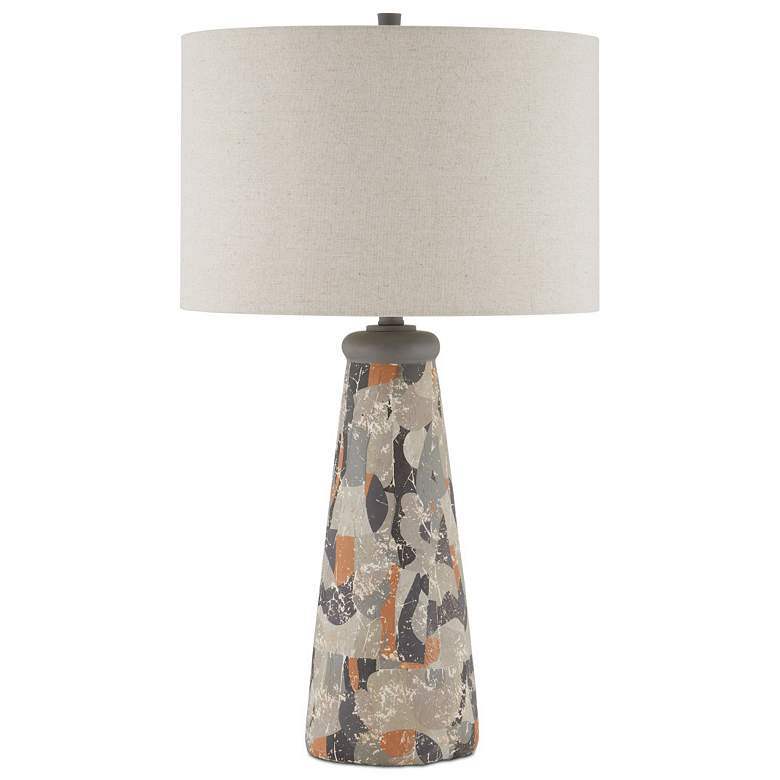 Image 5 Currey & Company Oldwalls 30" Mosaic Glass Modern Table Lamp more views