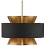 1_Currey & Company Oxenwood 24" Modern Brass and Black Chandelier