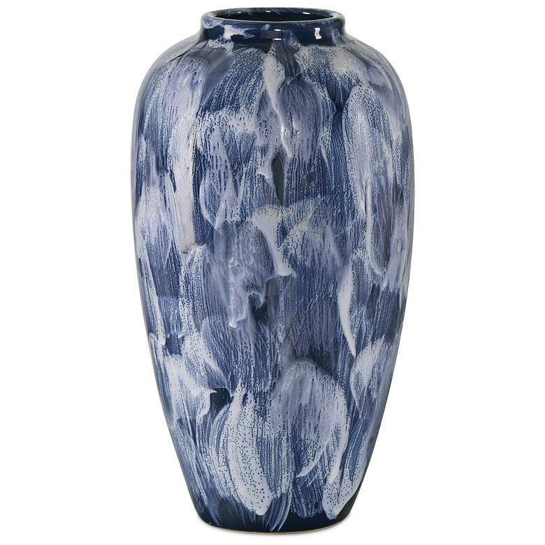 Image 5 Currey & Company Pallas Blue and White Ceramic Vases Set of 2 more views