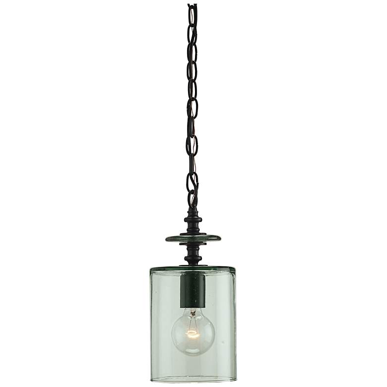 Image 2 Currey &amp; Company Panorama 6 inch Wide Clear Glass Mini Pendant