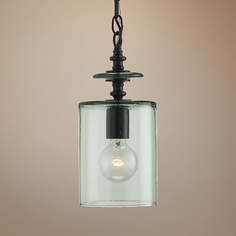 Image 1 Currey & Company Panorama 6" Wide Clear Glass Mini Pendant
