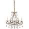 Currey and Company Paramour Smoke Gold Crystal Chandelier