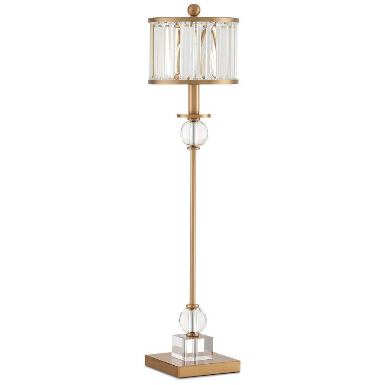 Image 4 Currey and Company Parfait Brass and Crystal Table Lamp more views