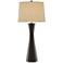 Currey and Company Parlance Walnut Wood Table Lamp
