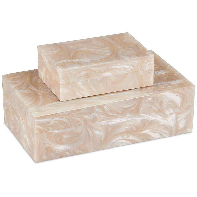 Image 1 Currey & Company Perlas Swirl Box Set of 2