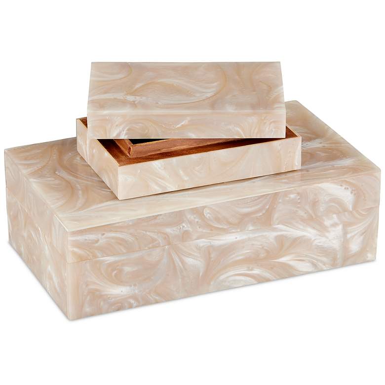 Image 2 Currey & Company Perlas Swirl Box Set of 2 more views
