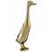 Currey and Company Perri Gold 15" High Duck Figurine