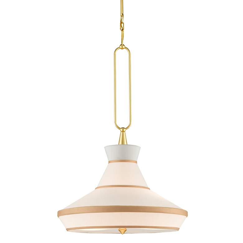 Image 3 Currey & Company Perth 22" Wide Gold Leaf Pendant Light more views