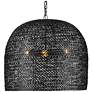 1_Currey & Company Piero 22 1/4"W Satin Black 3-Light Pendant