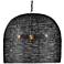 Currey & Company Piero 22 1/4"W Satin Black 3-Light Pendant