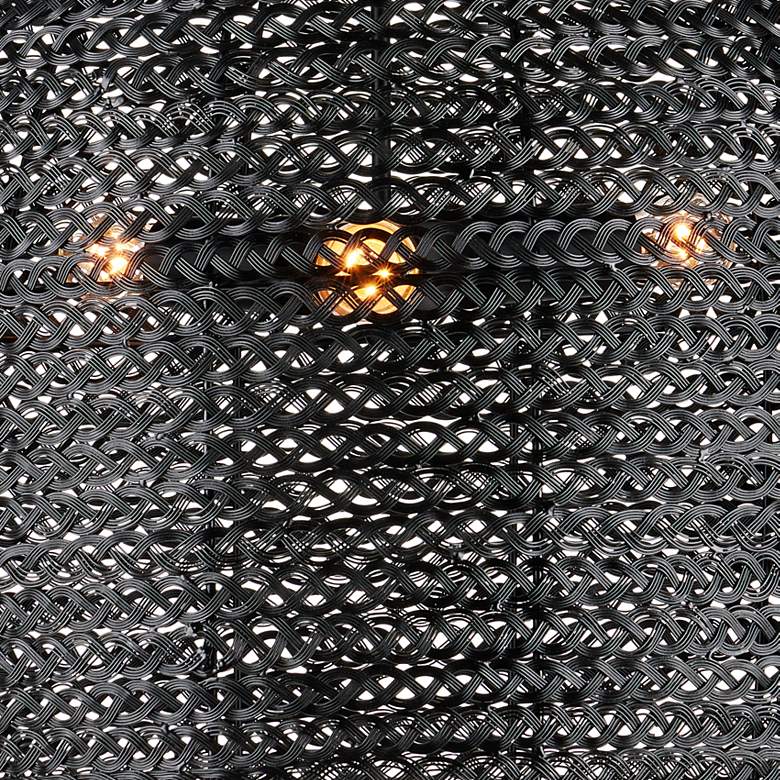 Image 2 Currey & Company Piero 22 1/4"W Satin Black 3-Light Pendant more views