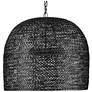 2_Currey & Company Piero 22 1/4"W Satin Black 3-Light Pendant more views