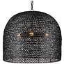 3_Currey & Company Piero 22 1/4"W Satin Black 3-Light Pendant more views